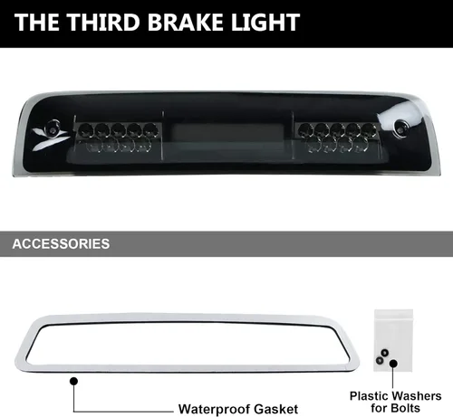Miniatura 6 de Tresound Tercera luz de freno LED para Dodge Ram 1500 2500 3500 2009-2017 Luz de carga