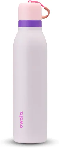 Miniatura 23 de Botella de agua aislada con tapa Twist de acero inoxidable Owala FreeSip con pajita para deportes y viajes, sin BPA, 24 onzas, Angel Food Cake
