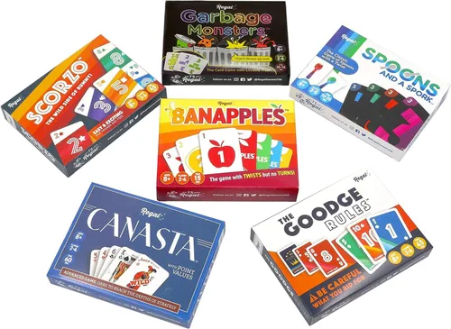 Miniatura 9 de Regal Games Conjunto de juegos de cartas divertidos para adultos – Canasta, Spoons and a Spork, Garbage Monsters, ScorZo, The Goodge Rules