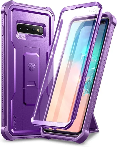 Miniatura 10 de Dexnor Funda para Samsung Galaxy S10+ Plus, [protector de pantalla y soporte integrados] Protección de grado militar resistente a prueba de golpes