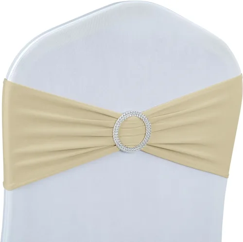Miniatura 19 de Babenest Bandas de elastano para silla, 50 unidades, bandas elásticas de alta calidad con hebilla deslizante, lazos elásticos universales para Morado