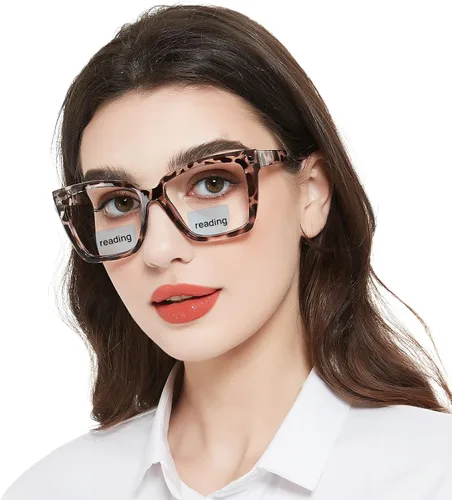 Miniatura 8 de Lentes de lectura bifocales para mujeres y hombres, bifocales cuadrados, con bloqueo de luz azul, lectores 1.0, 1.25, 1.5, 1.75, 2.0 a 3.0, 3.5