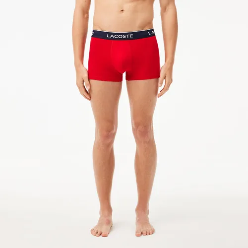 Miniatura 7 de Lacoste Traje de baño de algodón elástico tricolor para hombre, paquete de 3