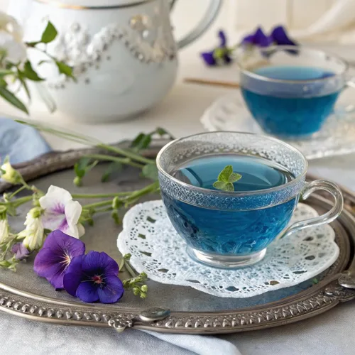 Miniatura 3 de Ancient Choice Butterfly Pea Flower - Polvo de campanita azul (4 onzas), té matcha azul, grado ceremonial (más alto), grado culinario crudo