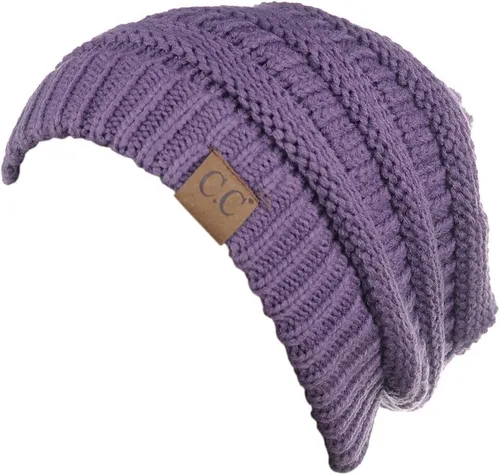 Miniatura 471 de C.C Trendy Warm Chunky Soft Stretch Cable Knit Beanie
