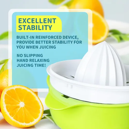 Miniatura 4 de Exprimidor de cítricos, exprimidor de limón, fruta naranja, exprimidores manuales de mano con boquilla de vertido, 8.5 fl oz