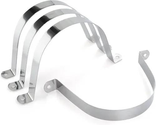 Miniatura 9 de 25 abrazaderas de tubo extra anchas de acero inoxidable 304 de 1-1/4 pulgadas, clips de conducto con soporte en U de dos agujeros para HVAC