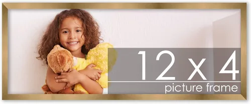 Miniatura 78 de Poster Palooza Marco cuadrado de madera maciza de bronce dorado de 3 x 3 pulgadas con plexiglás acrílico UV, respaldo de tablero de espuma