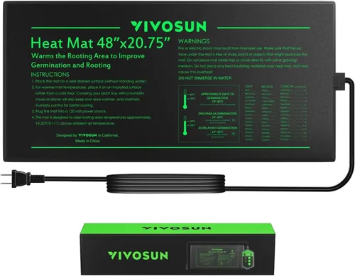 Miniatura 8 de Alfombrilla de calor Vivosun durable impermeable. Almohadilla de calefacción cálido hidropónico.
