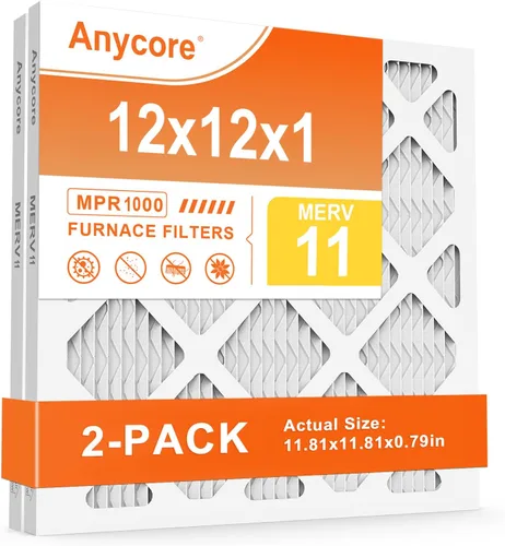 Miniatura 10 de Filtro de aire de 14 x 14 x 1 pulgadas, paquete de 4 filtros de aire plisados MERV 11 HVAC para horno de CA para oficina en casa MPR 1000 FPR 7