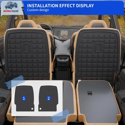 Miniatura 5 de Rongtaod Tapete de Carga Compatible con Hyundai Palisade 2020-2025 de 7 Asientos, Tapete de Maletero, Tapete de Carga, Forro de Carga para Todo