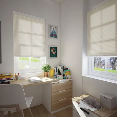 Miniatura 6 de Changshade - Persianas Celulares con Filtrado de Luz sin Cordones para Ventanas Puertas, con Forma de Panal, Aislamiento Térmico, Cancelación