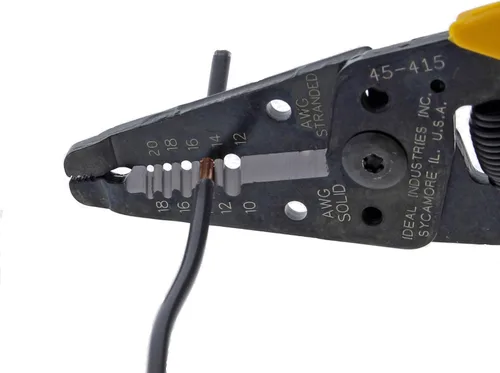 Miniatura 4 de Ideal Electrical 45-415 Premium Reflex T-5 pelador - 10-20 AWG, pelacables con reposa pulgar, punta de pinza, bloqueo deslizante, empuñaduras