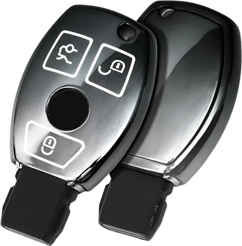 Miniatura 8 de ELOHEI - Funda para llavero de Mercedes Benz de TPU suave premium, compatible con Mercedes Benz C E S M, CLS, CLK, G, Clase G, llavero inteligente