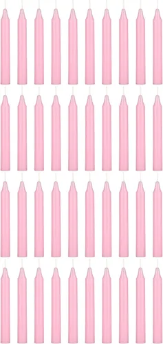 Miniatura 27 de MEGA CANDLES 20 piezas de velas cónicas mini sin perfume amarillas exquisitas, 10 cm de alto x 1 cm de diámetro, Campanas Mágicas, Encantamiento