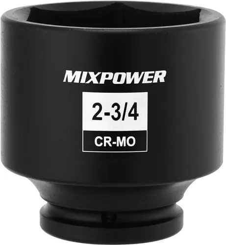 Miniatura 8 de MIXPOWER Juego de 6 puntos de 3/4 de pulgada de accionamiento profundo de impacto de casquillo - 33mm (métrico), CR-MO, casquillo de tuerca de eje