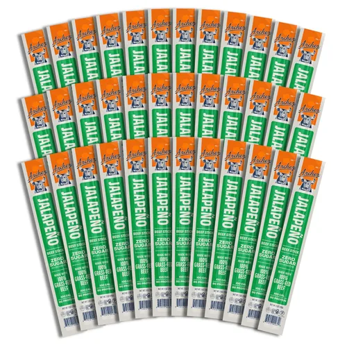 Miniatura 9 de Archer Classic Beef Sticks – Palitos de carne alimentada con pasto envueltos individualmente, paquetes de bocadillos de cecina a granel, sin gluten