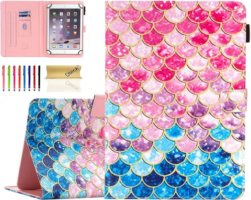 Miniatura 12 de Dteck Funda universal para tablet de 7.9 a 8.4 pulgadas, funda plegable de piel con tapa para Onn de 8 pulgadas, Samsung Galaxy Tab 8.0 pulgadas 8.4