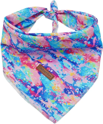 Miniatura 19 de Lionheart Glory Bandana para perro, bufanda azul para perro, estampado de cerveza, ajustable para perros pequeños a grandes