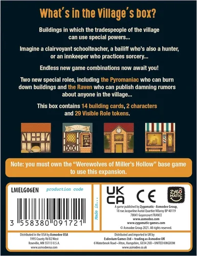 Miniatura 3 de The Werewolves of Miller's Hollow Village Expansion - Desata nuevos roles y habilidades. Juego de fiesta de deducción social para niños y adultos