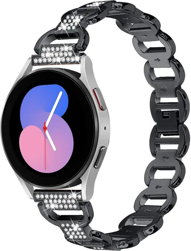 Miniatura 2 de Pulsera de metal compatible con Amazfit GTS 4/GTS 4 Mini/Bip 3/Bip 3 Pro/GTS/Bip para mujer, correa de reloj elegante de 0.787 pulgadas, correa