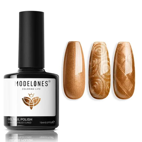 Miniatura 37 de Modelones Esmalte de uñas de gel ojo de gato arco iris con lentejuelas plateadas holográficas, esmalte de uñas de gel 9D con barra magnética, apto