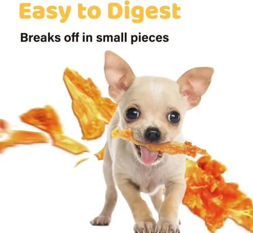Miniatura 5 de iPaw - Tendón de pavo para perros, paquete de 10 piezas, ingredientes de EE. UU., hipoalergénico, natural al 100%, apto para consumo humano