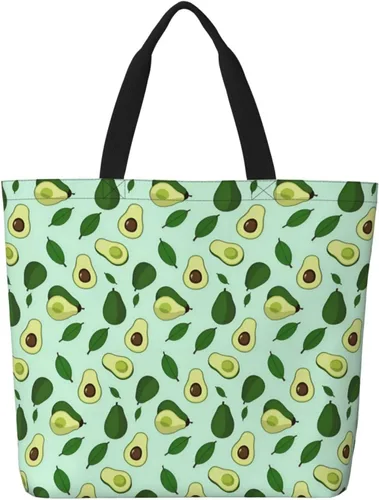 Miniatura 36 de Famame Canvas Tote Bag Large Women Casual Shoulder Bag Handbag Reusable Multipurpose Shopping Grocery Bag