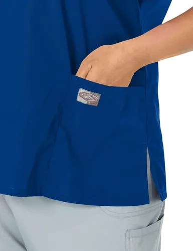 Miniatura 5 de ScrubZone - Parte superior de ambo con manga corta y cuello en V para mujer
