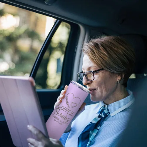 Miniatura 5 de Regalos de enfermera para mujeres, vaso de vino personalizado de 20 onzas con nombre, título de trabajo y fecha, regalos de enfermera, enfermeras