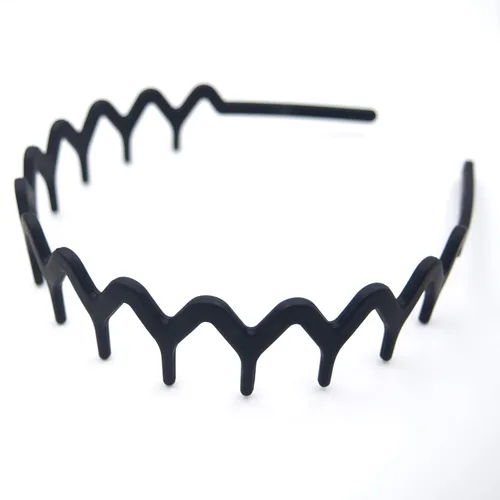 Miniatura 2 de Diademas en zig zag para mujeres y hombres, diadema ondulada de plástico antideslizante con peine de dientes, diademas clásicas de los años 90