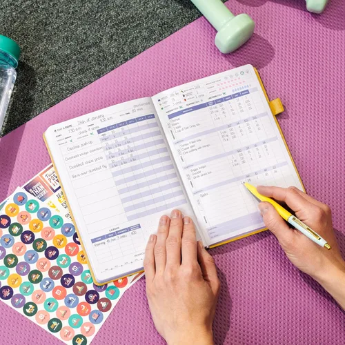 Miniatura 6 de Clever Fox Diario de fitness & Food – Planificador de nutrición y entrenamiento para mujeres y hombres – Libro de registro de ejercicio de dieta