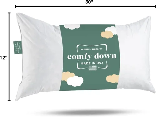 Miniatura 8 de ComfyDown 95% plumón, 5% plumón, 12 x 30 rectángulo, relleno de almohada, hecho en Estados Unidos
