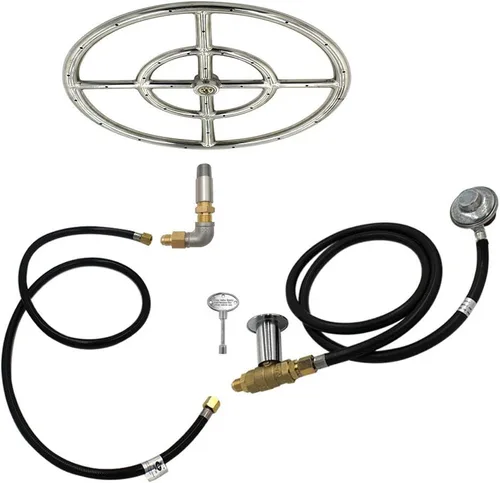 Miniatura 6 de MENSI Válvula pulverizadora de boquilla mezcladora de aire de 1/2 pulgada para fogata de gas propano en acero inoxidable, latón