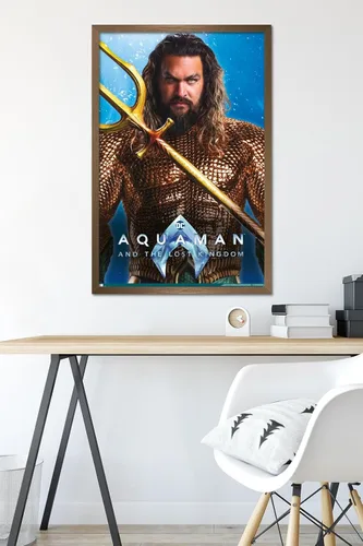 Miniatura 6 de Trends International DC Comics Movie Aquaman y el Reino Perdido - Póster de pared Aquaman de 34 pulgadas de largo x 22.4 pulgadas de ancho, versión