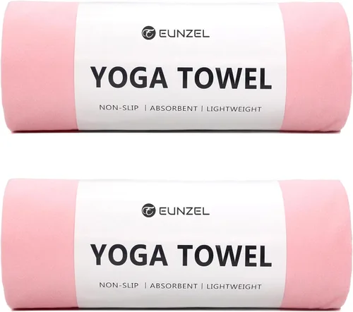 Miniatura 9 de Eunzel Toalla de yoga caliente antideslizante para esterilla de yoga, toalla de microfibra absorbente del sudor para yoga caliente, pilates y Morado