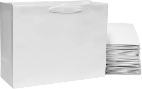Miniatura 10 de Prime Line Packaging Bolsas de Regalo de Papel Kraft, Mini Bolsas de Regalo de Papel con Asas para Baby Showers, Bautizo, Bodas, Fiestas, Recuerdos
