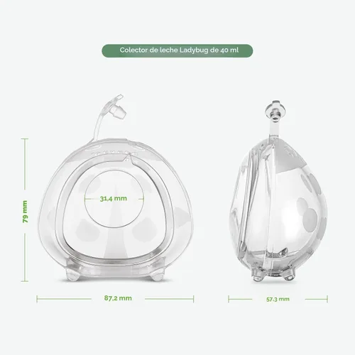 Miniatura 6 de haakaa - Colector de leche Ladybug de 40 ml, copa de lactancia portátil, cubierta suave, recipiente de leche materna, extractor portátil de leche