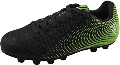 Vizari Stealth Firm Ground - Botines de fútbol para jóvenes, ligeros, duraderos y cómodos con excelente tracción, zapatos de fútbol para niños con