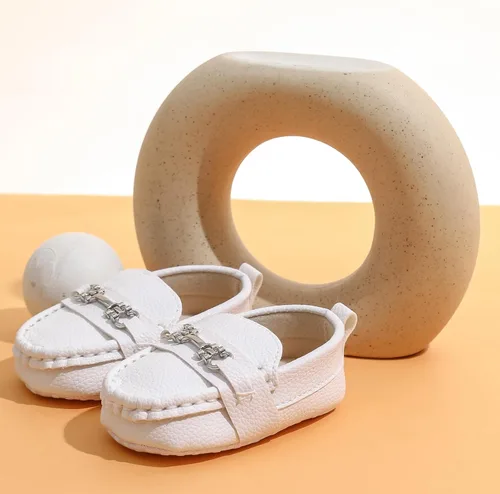 Miniatura 3 de Zapatos Oxford de Greceen para bebés, niños y niñas de cuero PU, mocasines, zapatos de vestir, adecuados para gatear, vestido de novia, fiestas