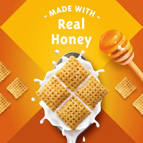 Miniatura 3 de Honey Nut Chex Cereal para el desayuno, sin gluten, hecho con grano entero, 12.5 onzas