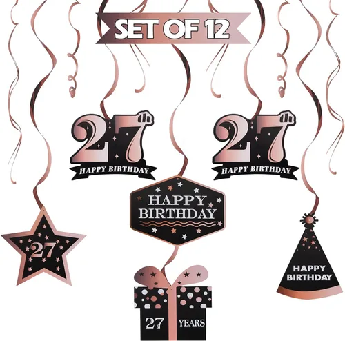 Miniatura 25 de LINGTEER - Serpentinas para fiesta de cumpleaños, 10º