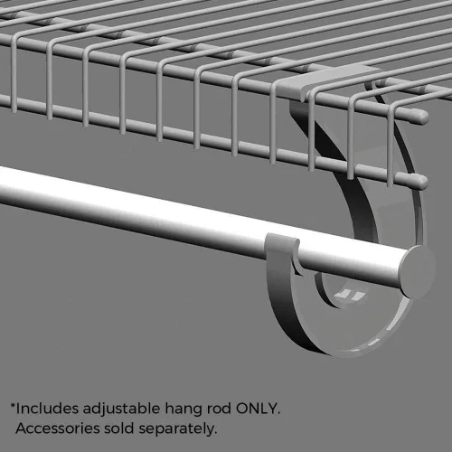 Miniatura 2 de ClosetMaid 2050 varilla clóset ajustable para colgar superdeslizante, 2' a 4