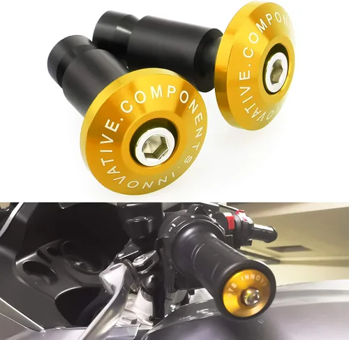 Miniatura 11 de GUAIMI Extremos de barra de motocicleta Street Bike 7/8" Agarres para manillar Tapones universales para motocicletas-Negro