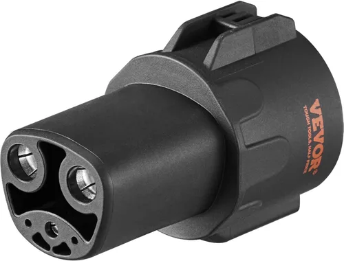 VEVOR Adaptador de cargador J1772 a Tesla, 80 amperios 240 V CA, SAE J1772 adaptador de carga EV a enchufe Tesla, con bolsa de almacenamiento