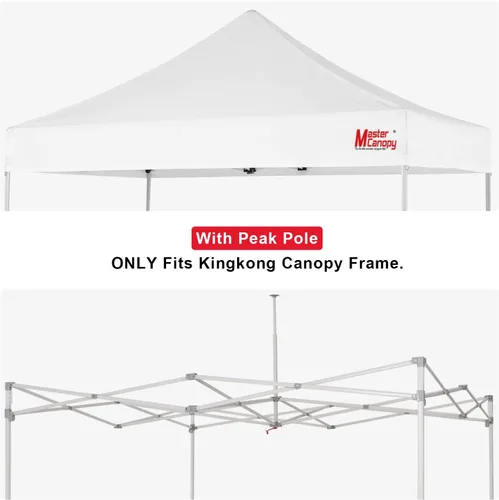 Miniatura 2 de MASTERCANOPY Toldo desplegable de repuesto (10 x 10 pies, blanco)