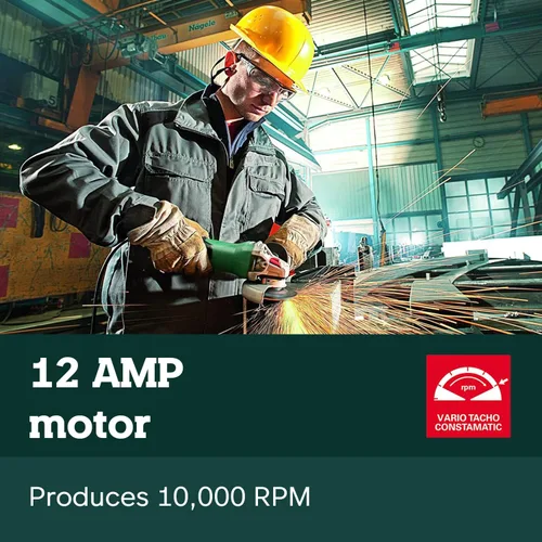 Miniatura 4 de Metabo amoladora angular de 6 pulgadas, 10,000 RPM, 12 amperios, interruptor de paleta sin bloqueo, fabricada en Alemania, WP 13-150 Quick