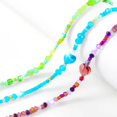 Miniatura 6 de ELABEST Brillantes grandes cuentas africanas de la cintura del vientre de la cadena de la cintura playa 3PCS cintura joyería cuerpo accesorios