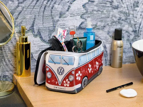 Miniatura 4 de BRISA VW Collection – Volkswagen Bolsa universal de neopreno para maquillaje, cosméticos, artículos de tocador para farmacia de viaje, en diseño