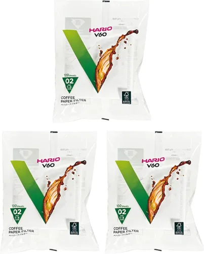Miniatura 22 de Hario V60 - Filtro de café de papel, tamaño 01, blanco, caja de 40 unidades (paquete de 3)
